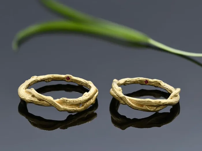 Olive Branch Gold Band