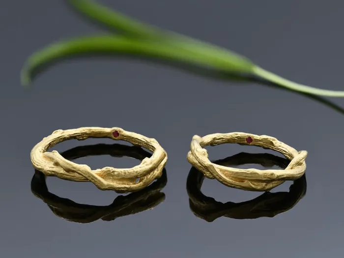 Olive Branch Gold Band