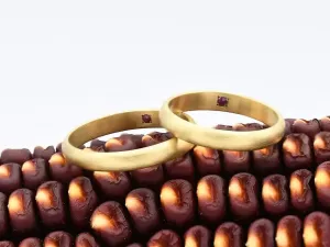 18K Classic Matte Gold Ring