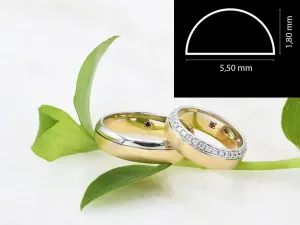 Alianza de Ouro Amarelo e Branco