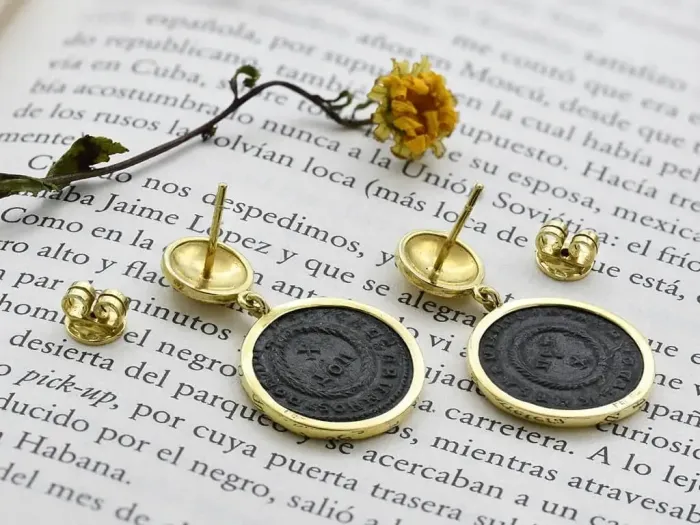 Pendentes con Moedas Romanas