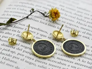 Earrings with Roman Coins