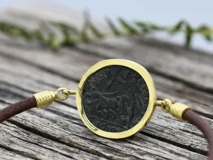 Pulsera de Oro con Moneda Romana