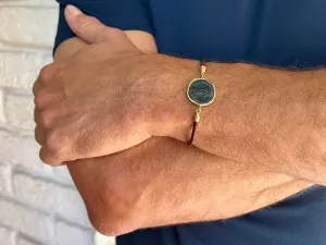 Pulsera de Oro con Moneda Romana