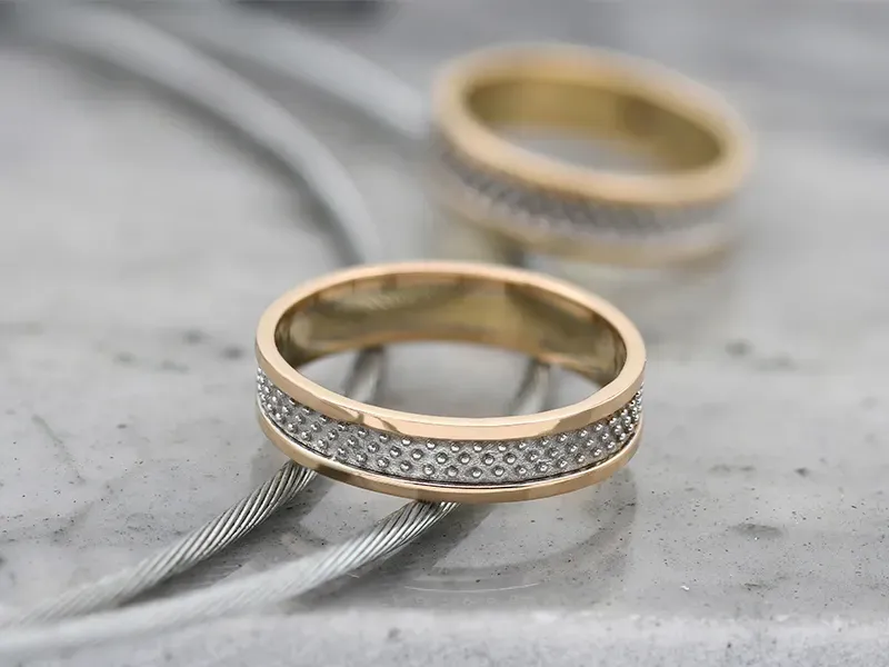 18K Rose and White Gold Ring 18K Rose and White Gold Ring