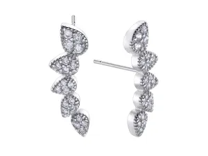 Silver Climber Earrings