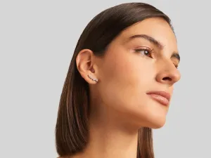 Silver Climber Earrings