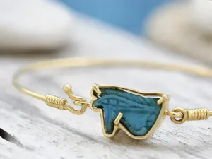 Bracelet with Ancient Egyptian Amulet . Eye of Horus