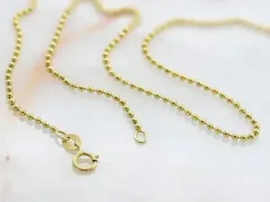 Ball link gold chain