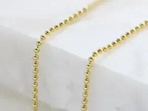 Ball link gold chain