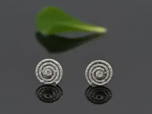 Pendientes de Oro Blanco con Diamantes