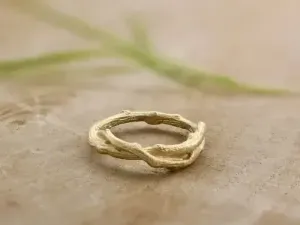 Anillo de Oro Rama de Olivo