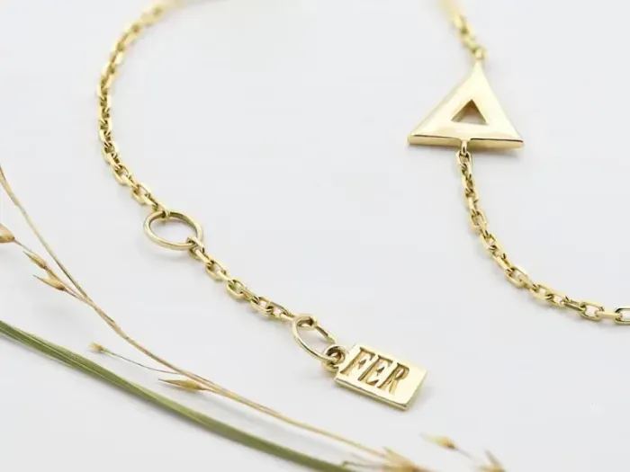 Gold Triangle Bracelet