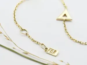 Gold Triangle Bracelet