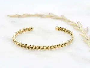 Brazalete de Espiga en Ouro