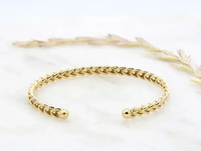 Brazalete de Espiga en Ouro