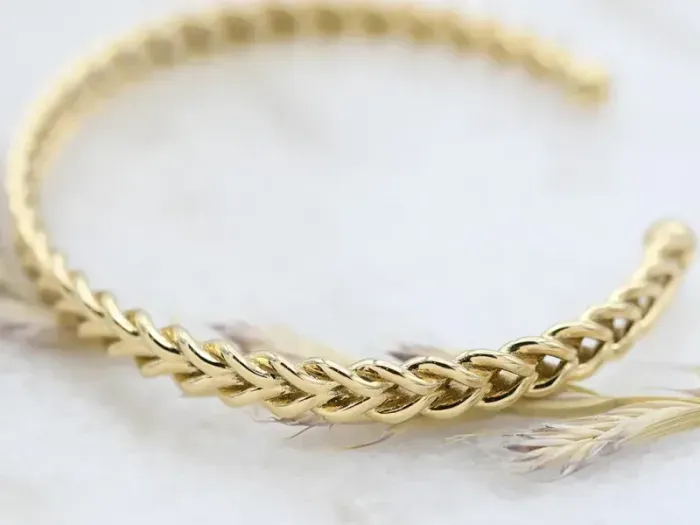 Brazalete de Espiga en Ouro