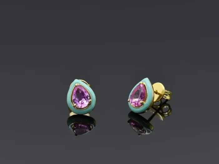 Pendientes de Plata con Esmalte