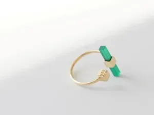 Anillo de Oro con Ágata