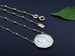 Gold Necklace with Roman Coin