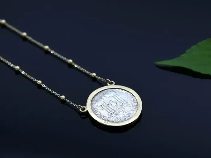 Gold Necklace with Roman Coin