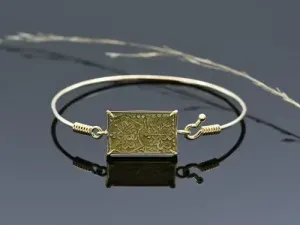 Gold Bracelet with Ancient Japanese Coin