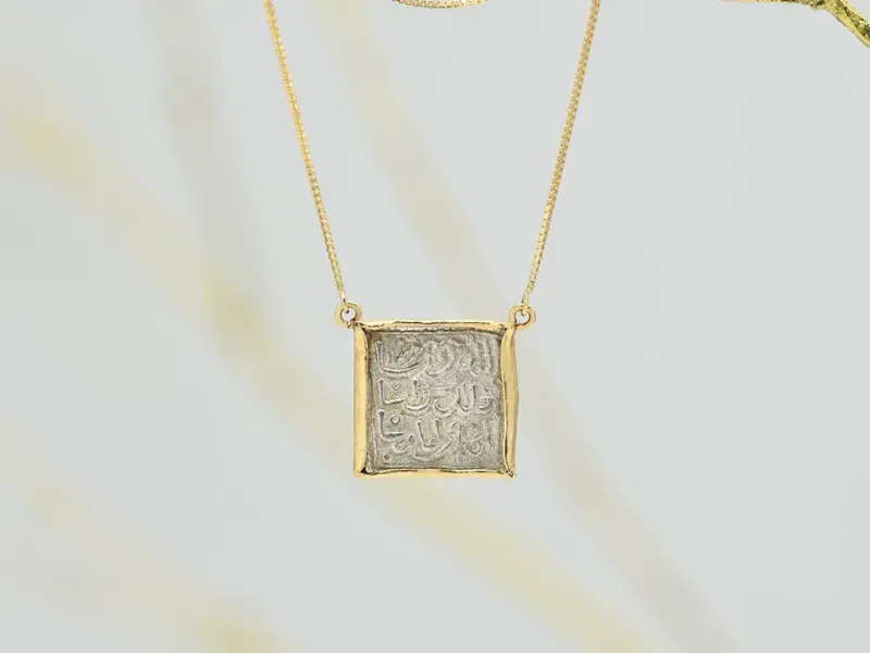 Gold Necklace with Medieval Coin