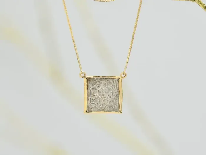 Gold Necklace with Medieval Coin