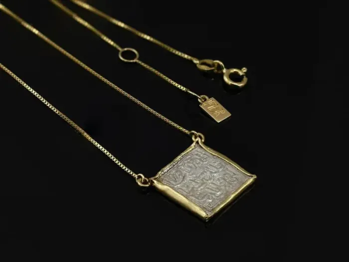 Gold Necklace with Medieval Coin