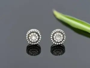 Pendientes de Oro Blanco con Diamantes