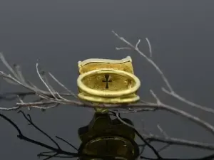 Ring with Ancient Egyptian Amulet