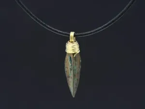 Gold Pendant with Ancient Greek Arrowhead