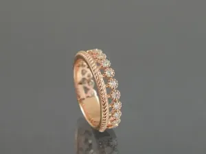 Rose Gold Ring with Diamonds