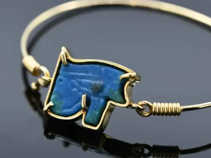 Bangle with Antique Amulet