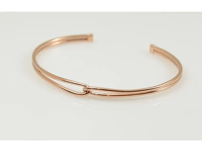 Brazalete de Oro Rosa Infinito