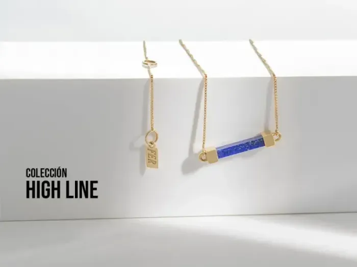 High Line Necklace with Lapis Lazuli