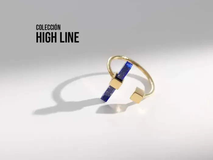 High Line Ring with Lapis Lazuli