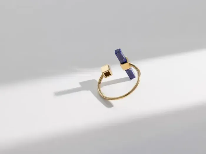 High Line Ring with Lapis Lazuli