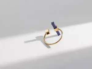 Anillo de Oro con Lapislázuli