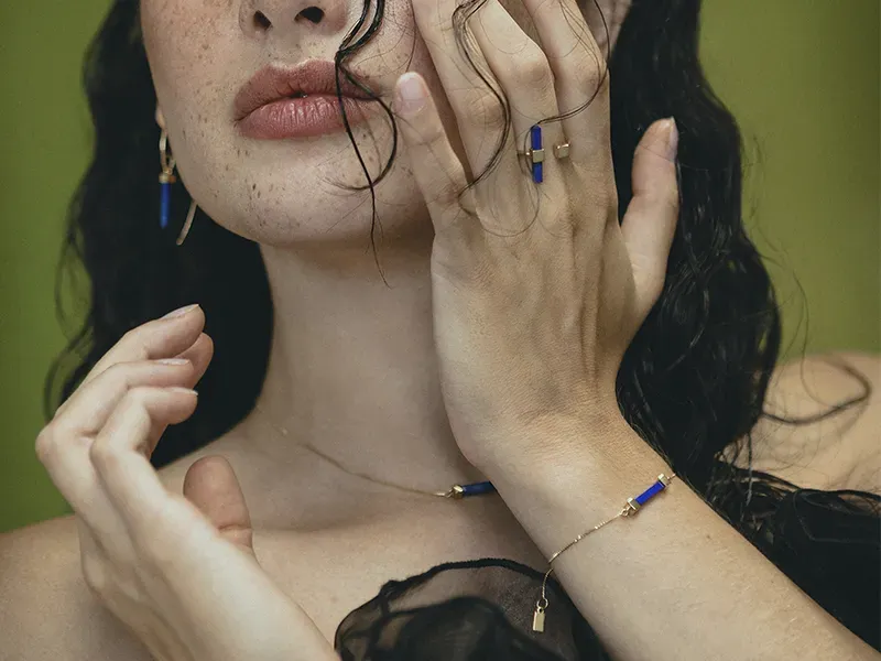 High Line Bracelet with Lapis Lazuli