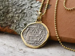 Gold Pendant with Medieval Coin