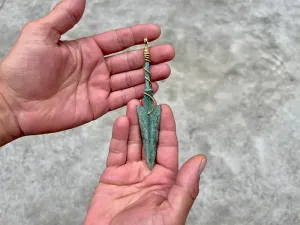 Gold Pendant with Ancient Arrowhead