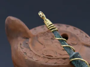 Gold Pendant with Ancient Arrowhead