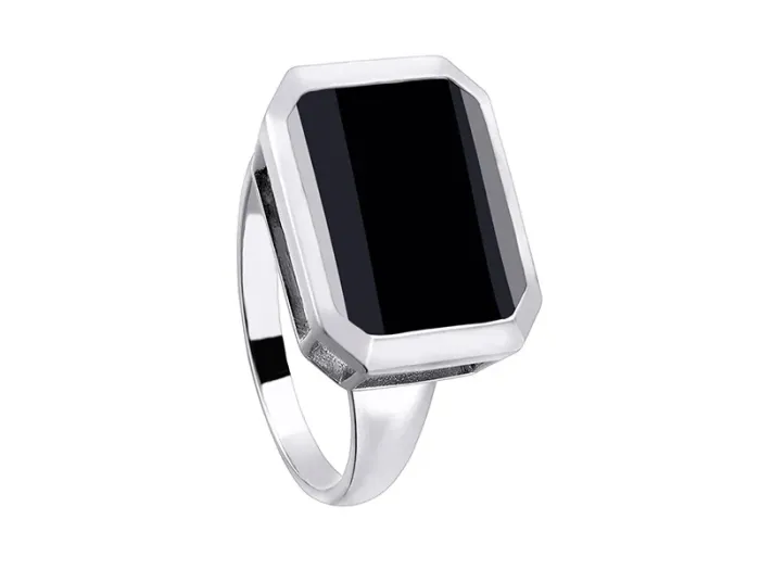 Silver Ring with Onyx