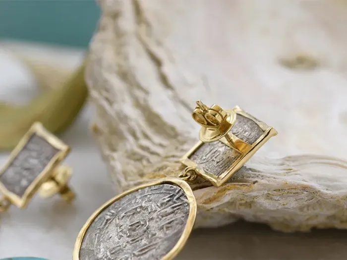 Earrings with Medieval Hispano-Arab Coins