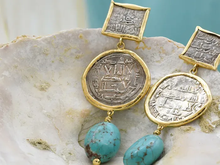 Earrings with Medieval Hispano-Arab Coins