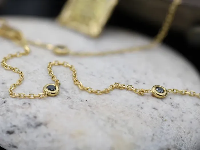 Gold Pendant with Ancient Japanese Coin