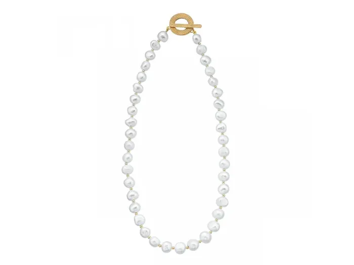 Silver and Pearl Necklace