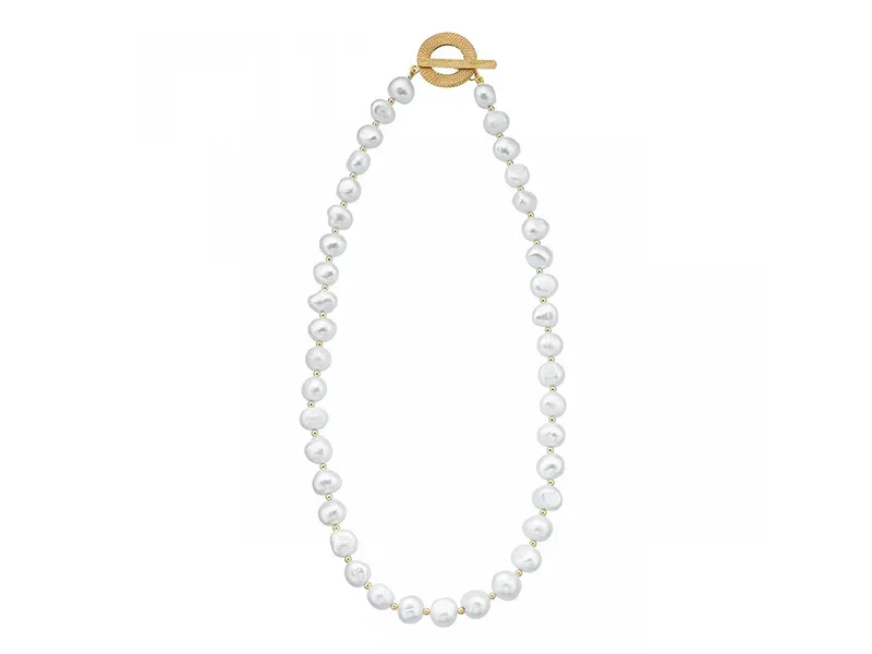 Silver and Pearl Necklace