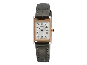 Reloj Seiko con Correa gris y Esfera Rectangular